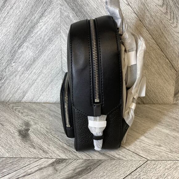 Michael Kors Black Jaycee Convertible Backpack MK Signature Crossbody XS Mini - Picture 3 of 16